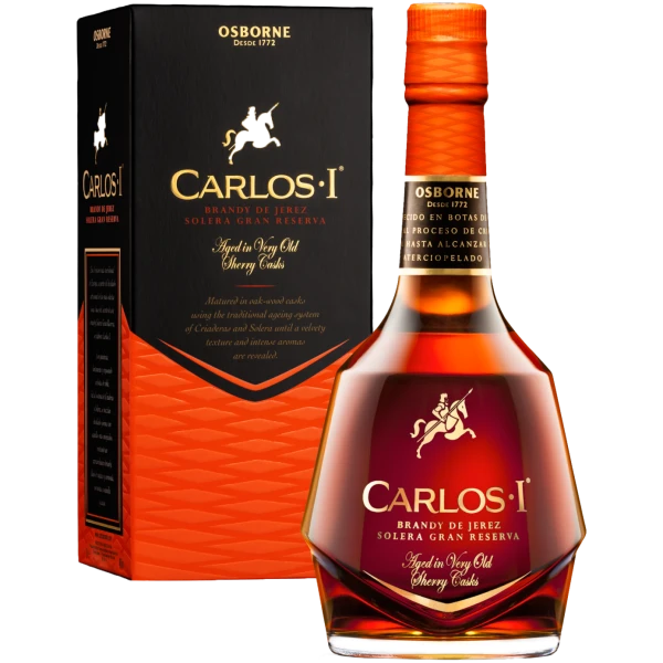 Carlos I Brandy de Jerez Solera Gran Reserva in Geschenkverpackung