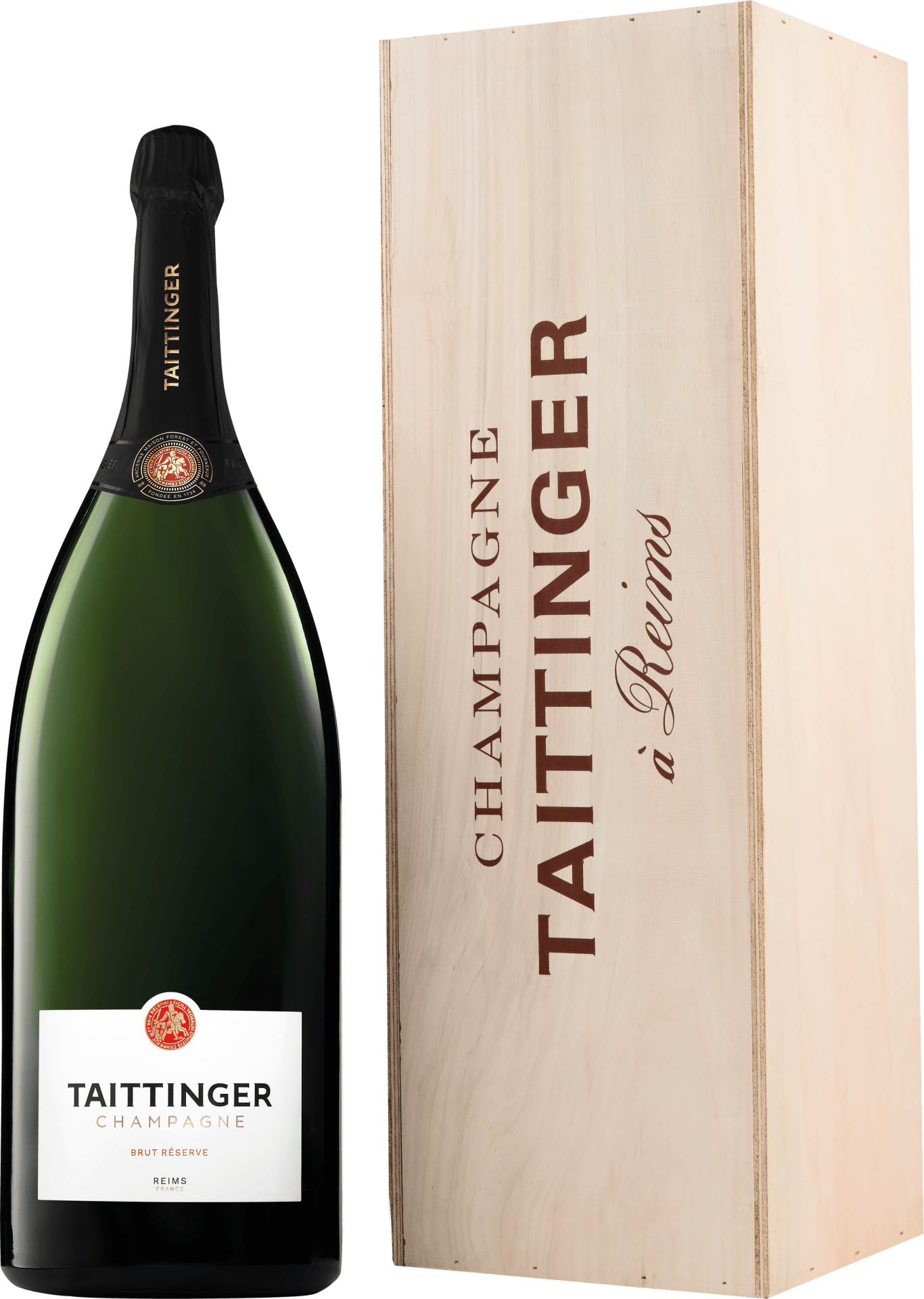 Taittinger Brut Réserve Salmanazar in 1er-HK