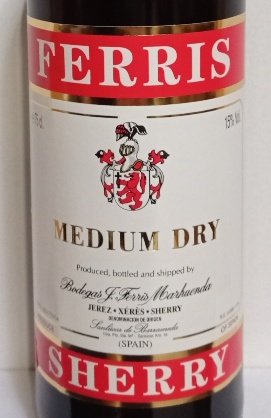 J. Ferris Marhuenda Sherry Medium Dry 15 % vol. - halbtrocken
