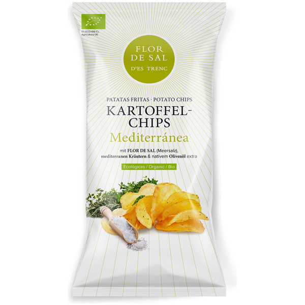 Chips mit Flor de Sal d'Es Trenc Mediterranea- Bio