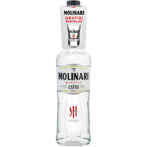 Molinari extra Sambuca mit Shot Glass On-Pack