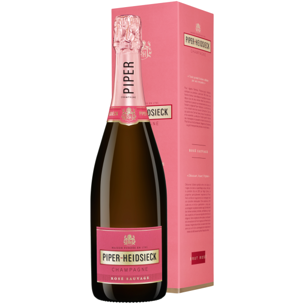 Piper-Heidsieck Champagner Brut Rosé »Sauvage« in Geschenkverpackung