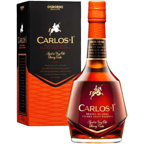 Carlos I Brandy de Jerez Solera Gran Reserva in Geschenkverpackung