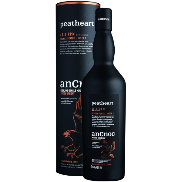 anCnoc »Peatheart 40.0 PPM« Highland Single Malt Scotch Whisky
