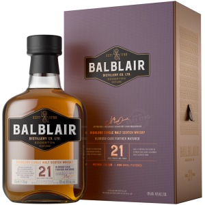 Balblair 21 Years Old Single Malt Scotch Whisky in Geschenkverpackung