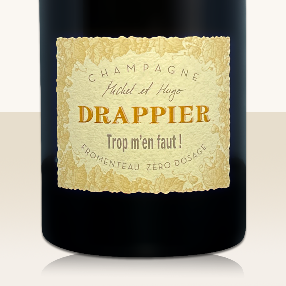 Champagne Drappier Trop m'en faut Brut nature - Bio