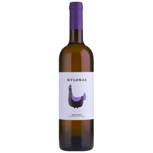 Mylonas - Retsina aus Savatiano Old Vines - traditionelle Bezeichnung - 0