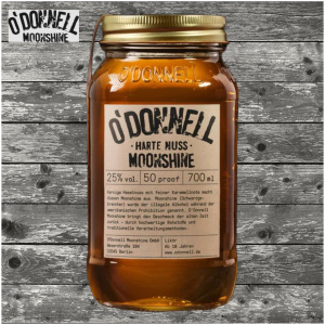 O´Donnell - Moonshine - Harte Nuss - 700ml - „Mason Jars“ Glas