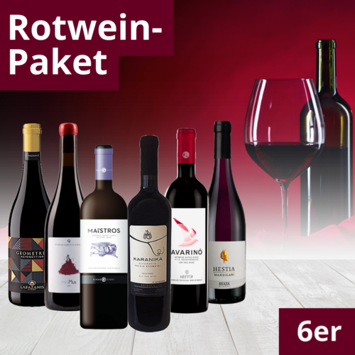 Rotwein-Paket - 6 Flaschen á 0,75 L