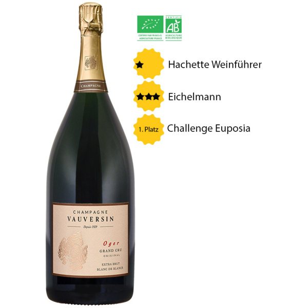 WeinKollektion - Champagne Vauversin - Magnum Cuvée Original Grand Cru (BIO)